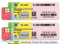 마이크로소프트 면허 키 코드 Windows 10 직업적인 COA 면허 스티커 64 조금 체계 가득 차있는 버전